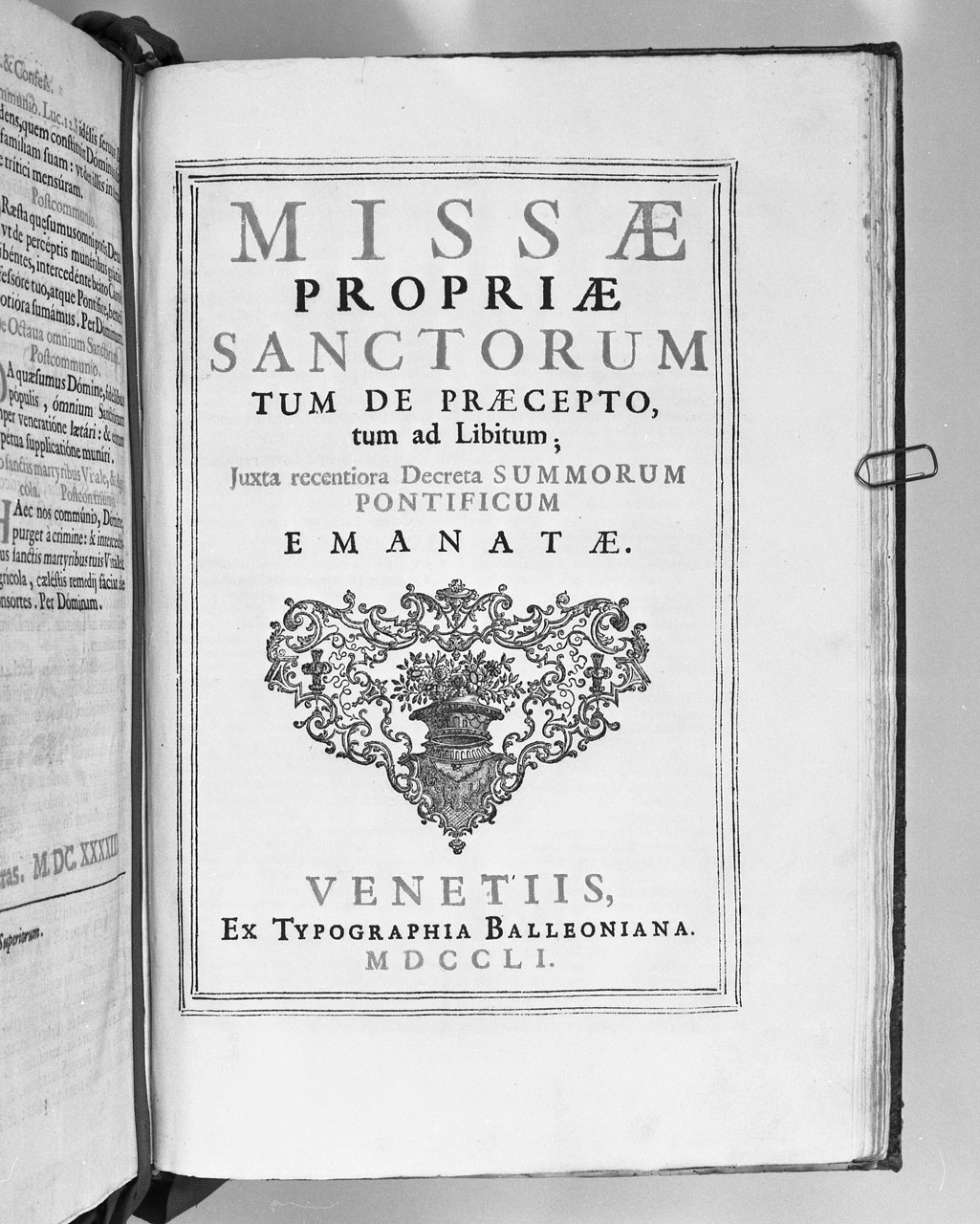 messale cantato - produzione romana, produzione veneta (sec. XVIII)