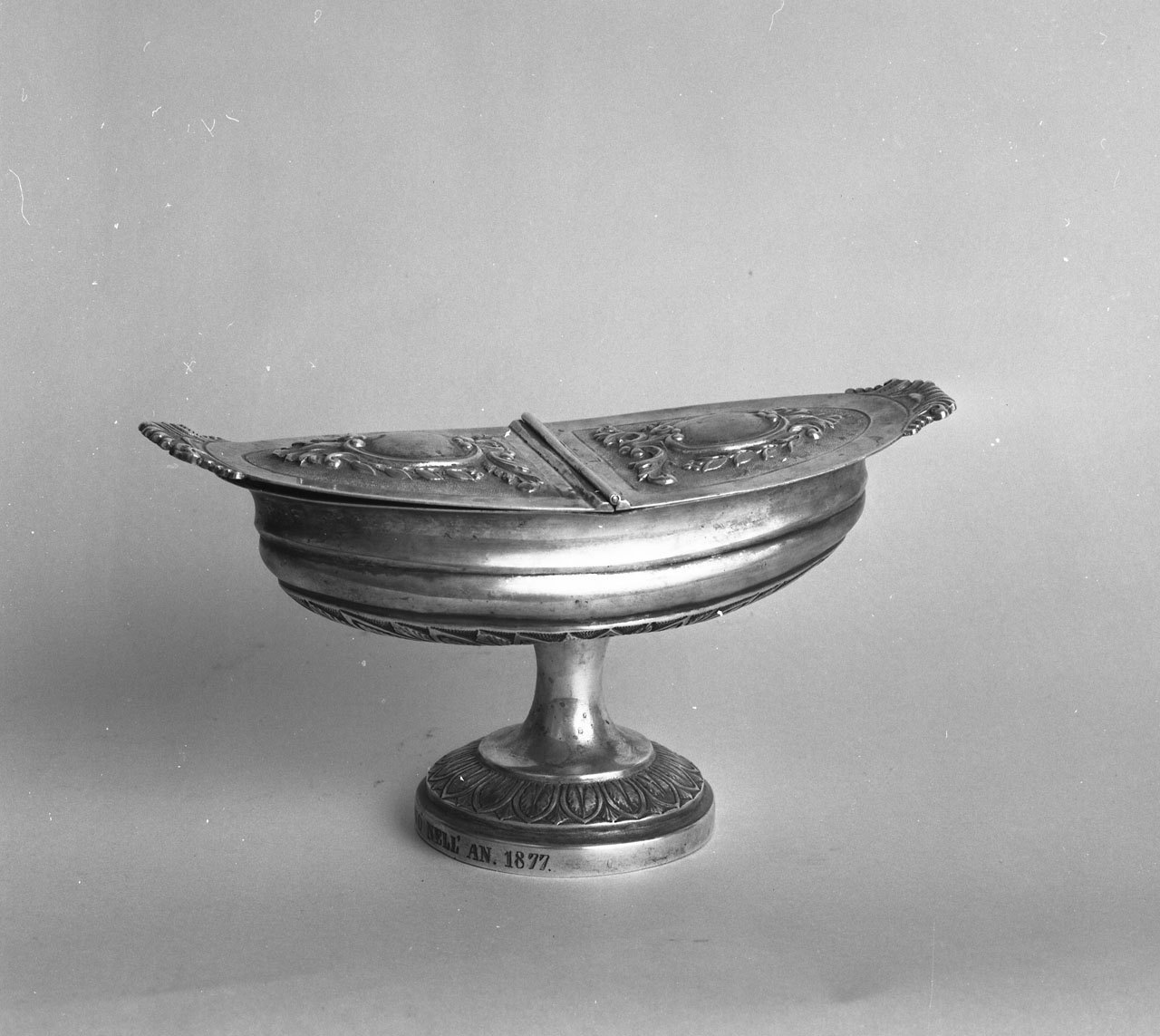 navicella portaincenso - bottega italiana (sec. XIX)