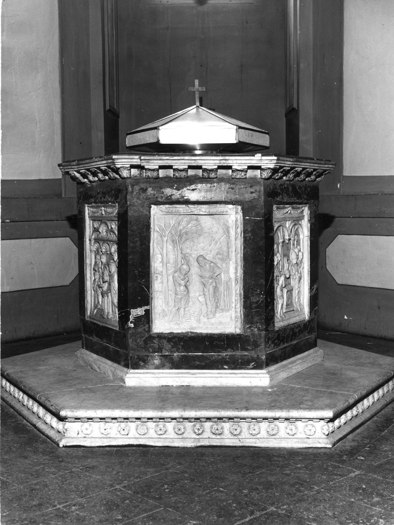 fonte battesimale - bottega fiorentina (prima metà sec. XIV)