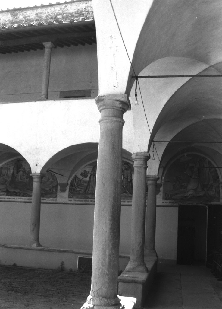 colonna, serie - bottega aretina (sec. XVII)
