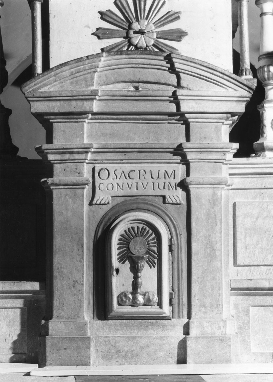tabernacolo - a frontale architettonico - manifattura toscana (sec. XVII)