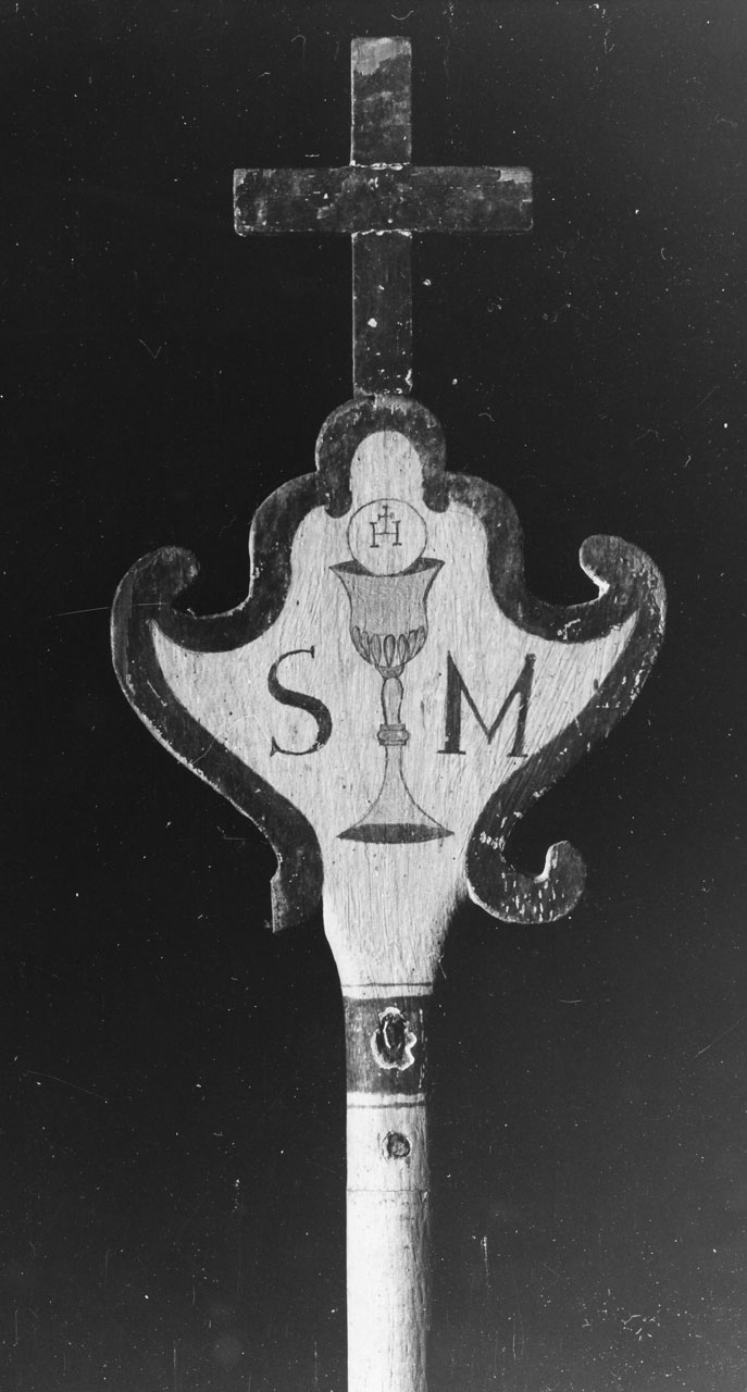 mazza processionale, coppia - manifattura toscana (prima metà sec. XIX)