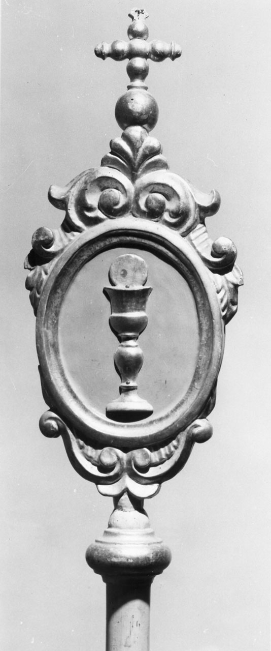 mazza processionale, coppia - manifattura toscana (sec. XVIII)