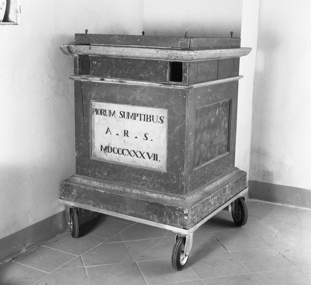 base processionale - bottega aretina (sec. XIX)