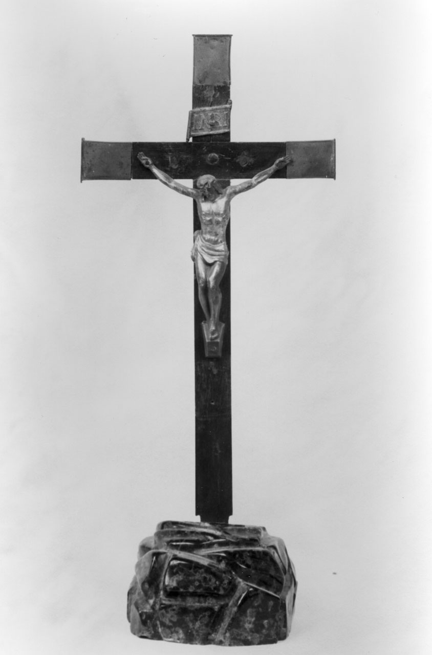 Cristo crocifisso (croce processionale) - bottega toscana (seconda metà sec. XIX)