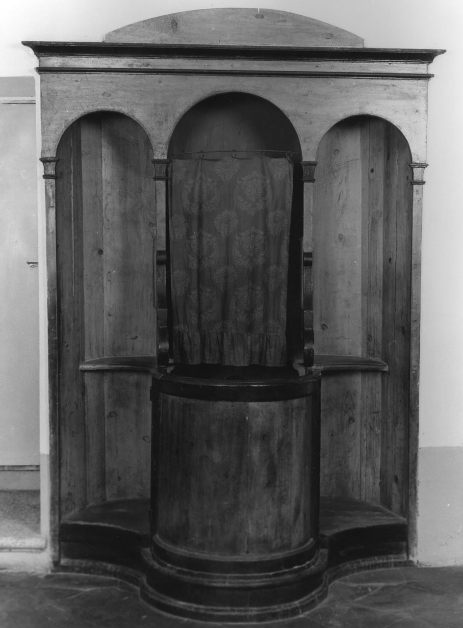 confessionale - bottega aretina (prima metà sec. XVIII)
