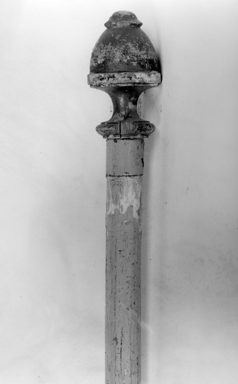 asta di baldacchino processionale - bottega aretina (seconda metà sec. XIX)