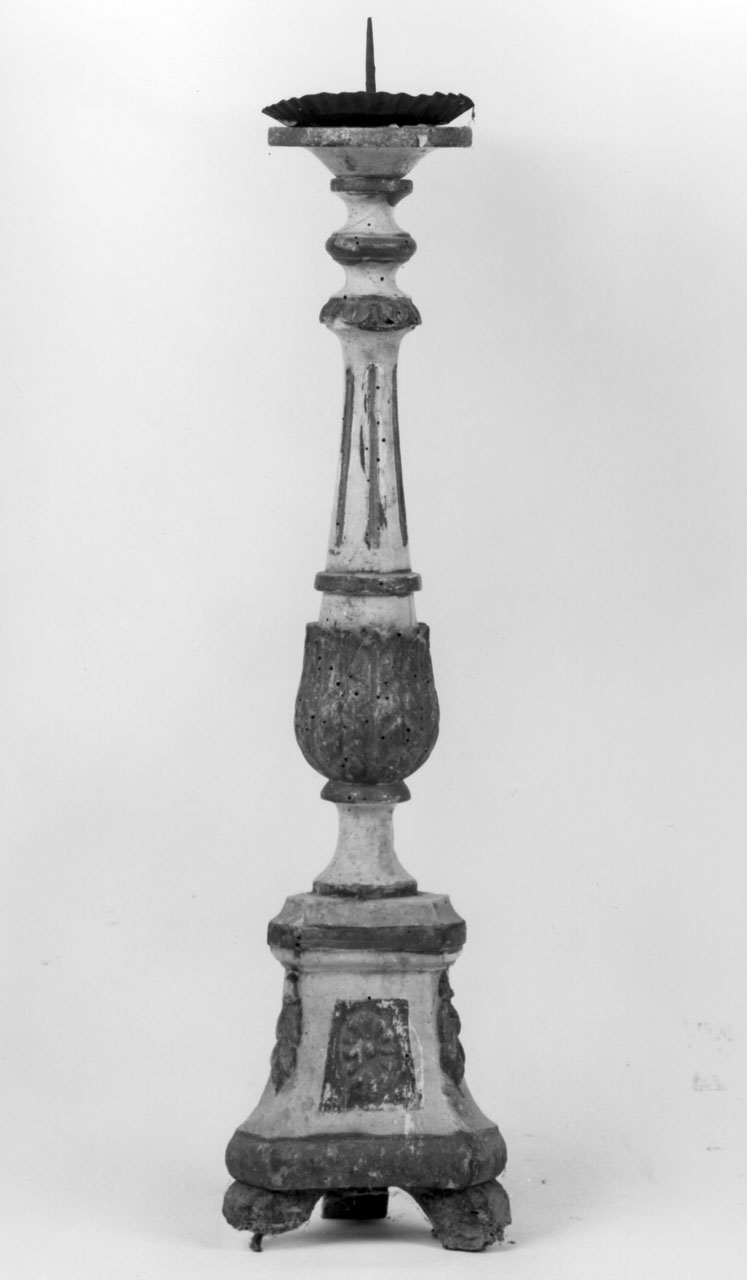 candeliere, serie - bottega toscana (seconda metà sec. XVIII)