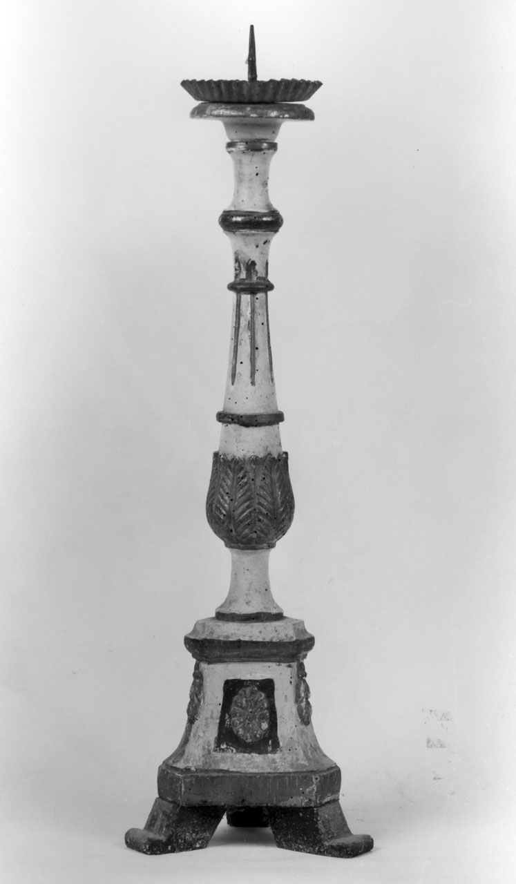 candeliere, serie - bottega toscana (seconda metà sec. XVIII)