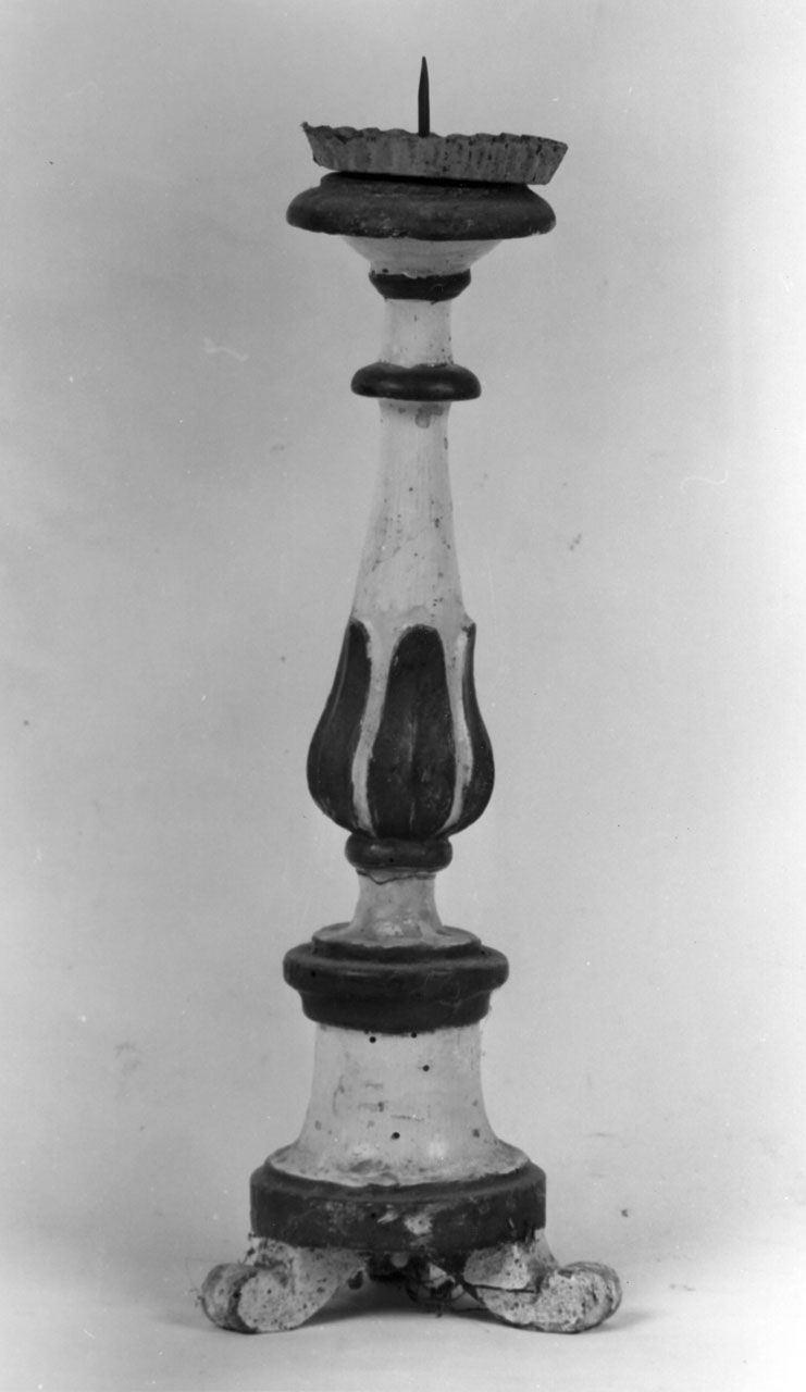 candeliere, coppia - bottega toscana (prima metà sec. XIX)