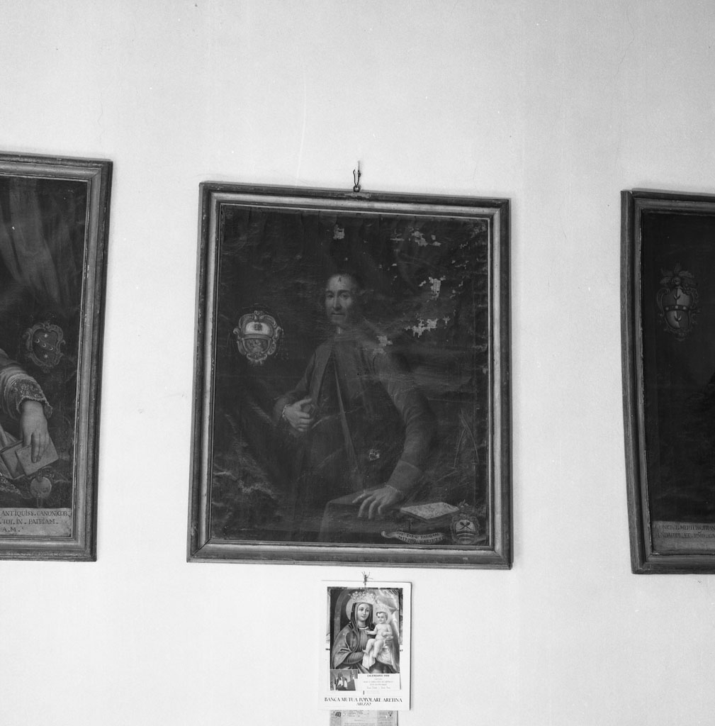 ritratto a mezza figura di prelato (dipinto) - ambito toscano (sec. XVIII)