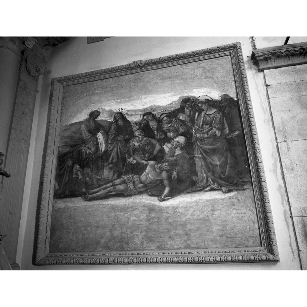 compianto sul Cristo morto (dipinto) di Signorelli Luca (primo quarto sec. XVI)