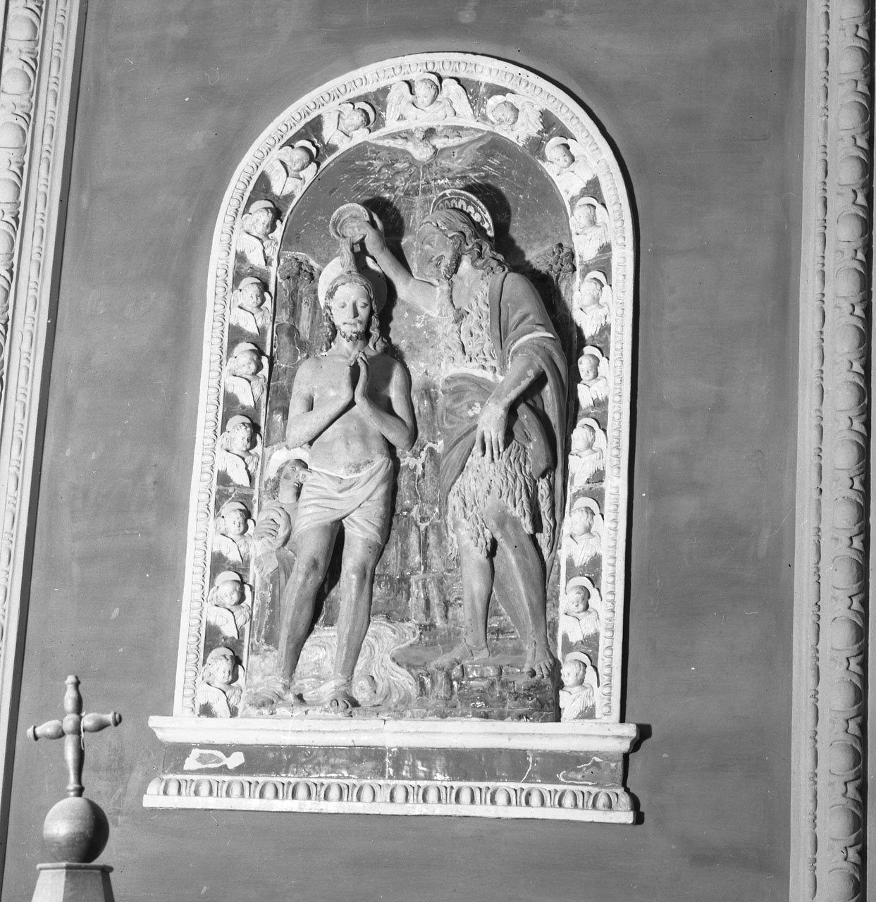 battesimo di Cristo (rilievo) di Buglioni Benedetto, Buglioni Santi (primo quarto sec. XVI)
