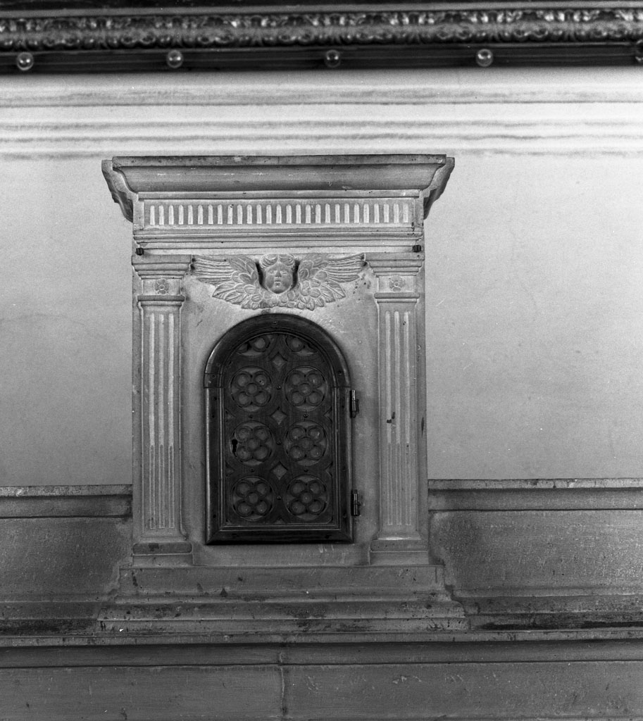 tabernacolo - a frontale architettonico - bottega aretina (sec. XX)
