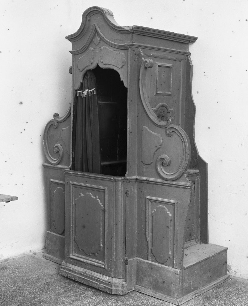 confessionale - bottega toscana (fine/inizio secc. XVII/ XVIII)