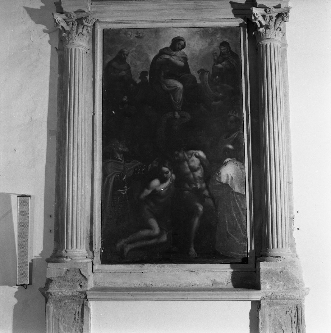 Madonna Immacolata e Santi (dipinto) di Cresti Domenico detto Passignano (sec. XVI)