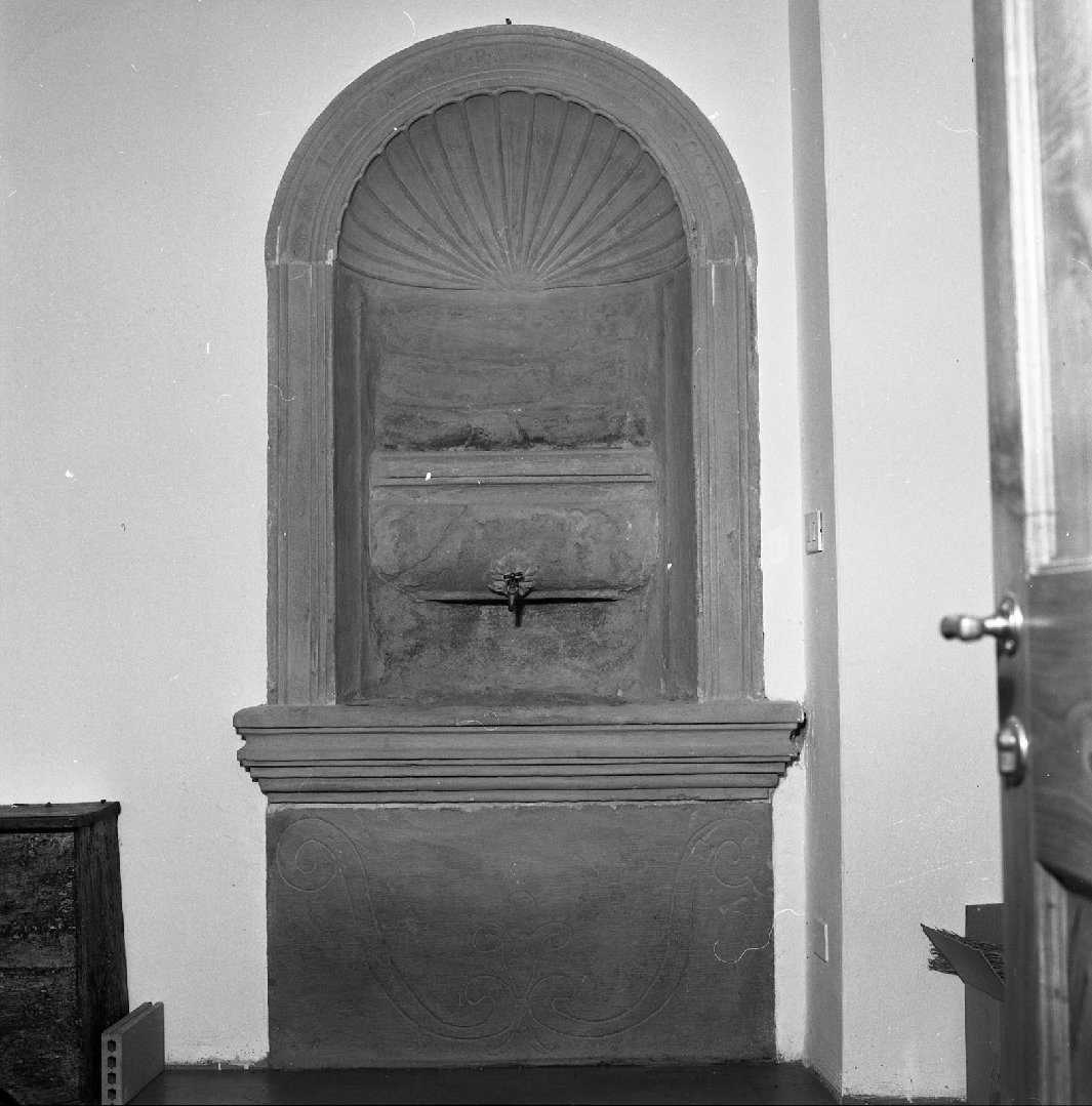 lavabo da sacrestia - manifattura toscana (sec. XVIII)