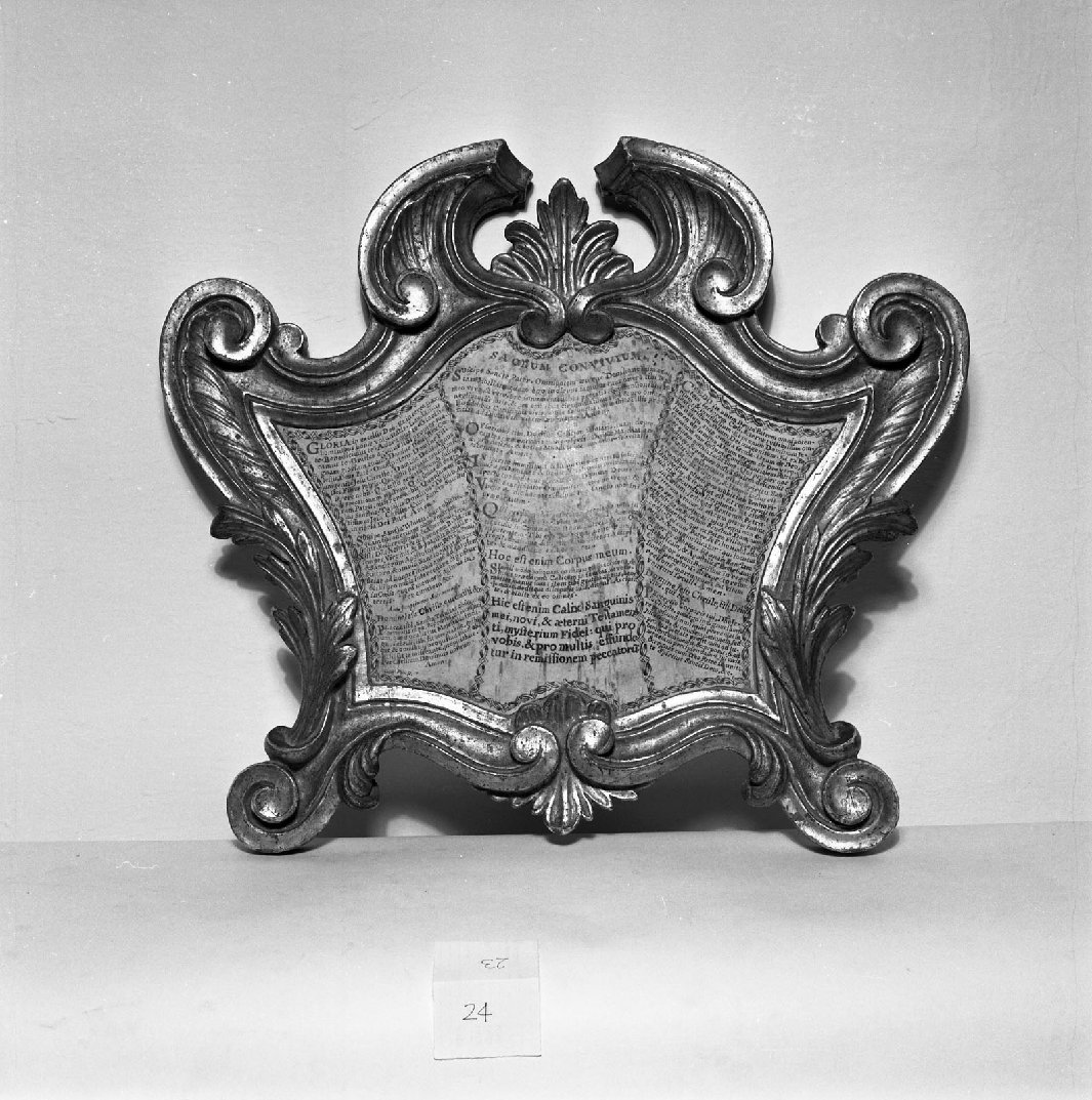 cartagloria, elemento d'insieme - bottega toscana (prima metà sec. XIX)