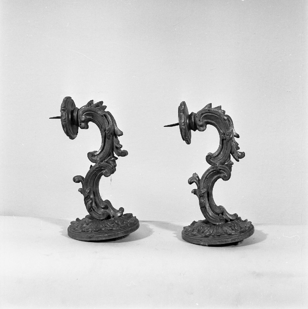 candeliere da parete di chiesa, serie - bottega toscana (sec. XVIII)