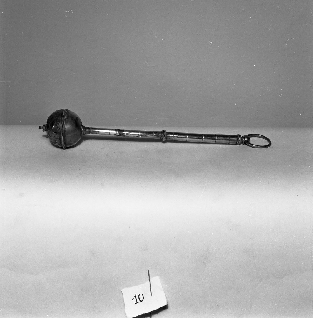 aspersorio, elemento d'insieme - bottega toscana (sec. XIX)