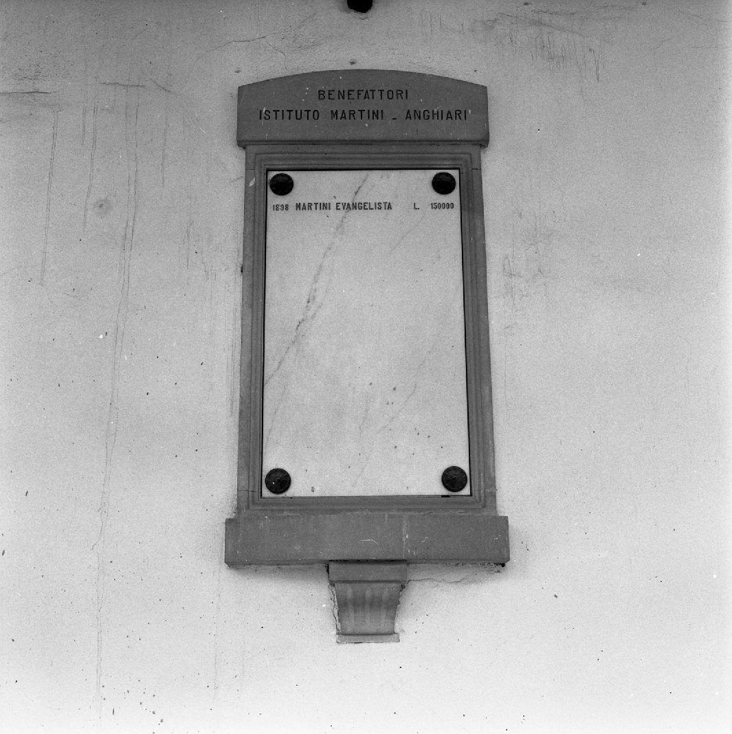 lapide - bottega toscana (prima metà sec. XX)