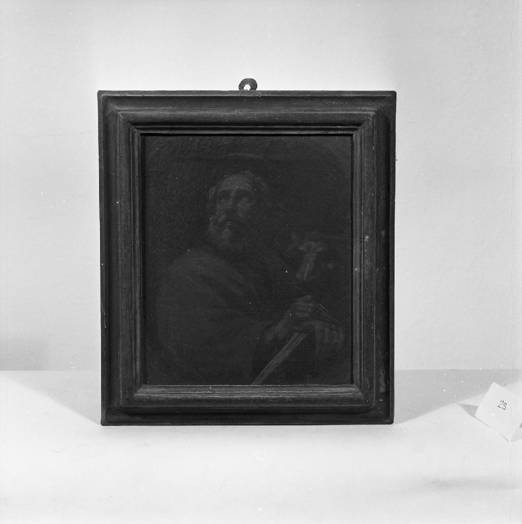 San Luca scrive il vangelo (dipinto, elemento d'insieme) - ambito toscano (fine/inizio secc. XVII/ XVIII)