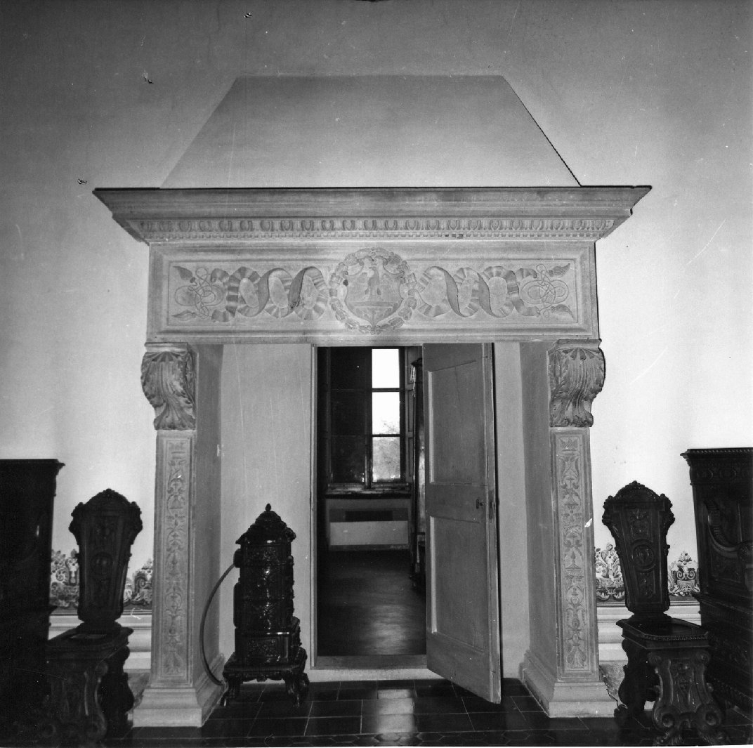 caminetto - bottega toscana (ultimo quarto sec. XIX)