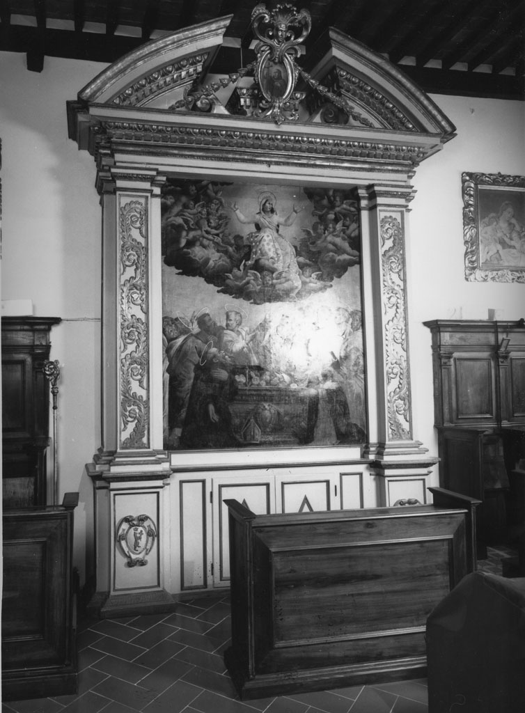 altare, elemento d'insieme - bottega toscana (seconda metà sec. XVI)