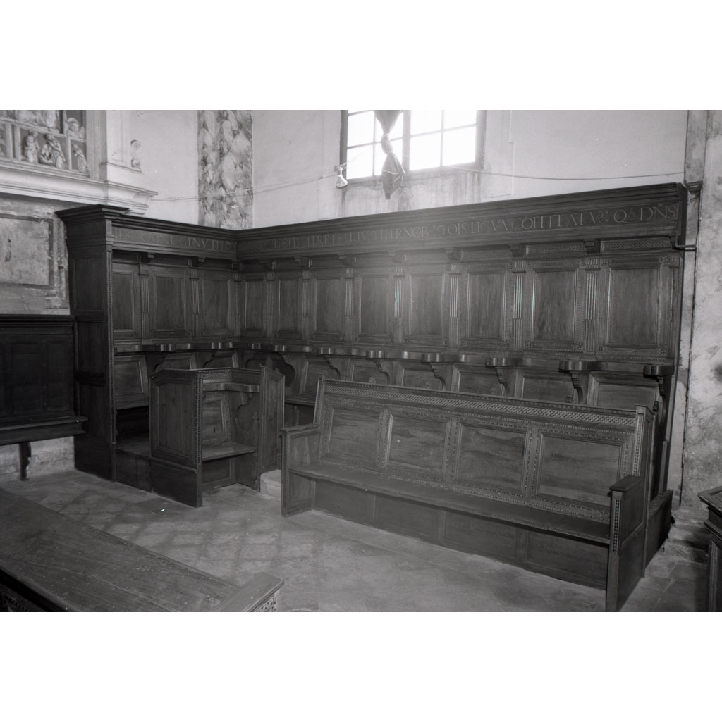 stalli del coro - bottega toscana (inizio sec. XVI)