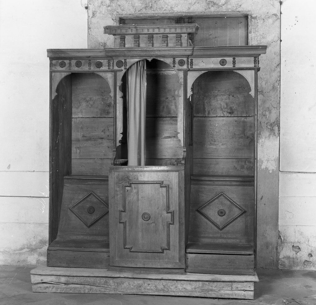 confessionale, coppia - bottega toscana (seconda metà sec. XVII)