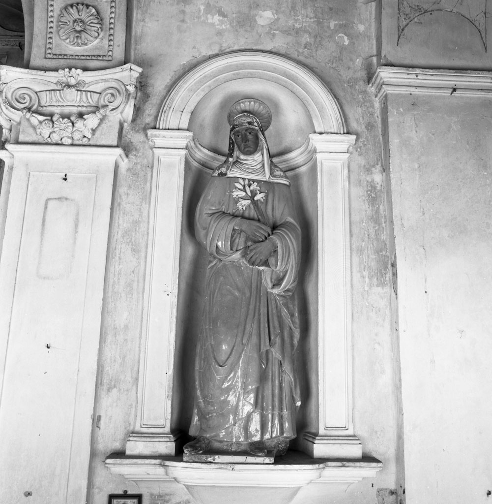 Santa Chiara (statua) di Della Robbia Giovanni Antonio (bottega) (prima metà sec. XVI)