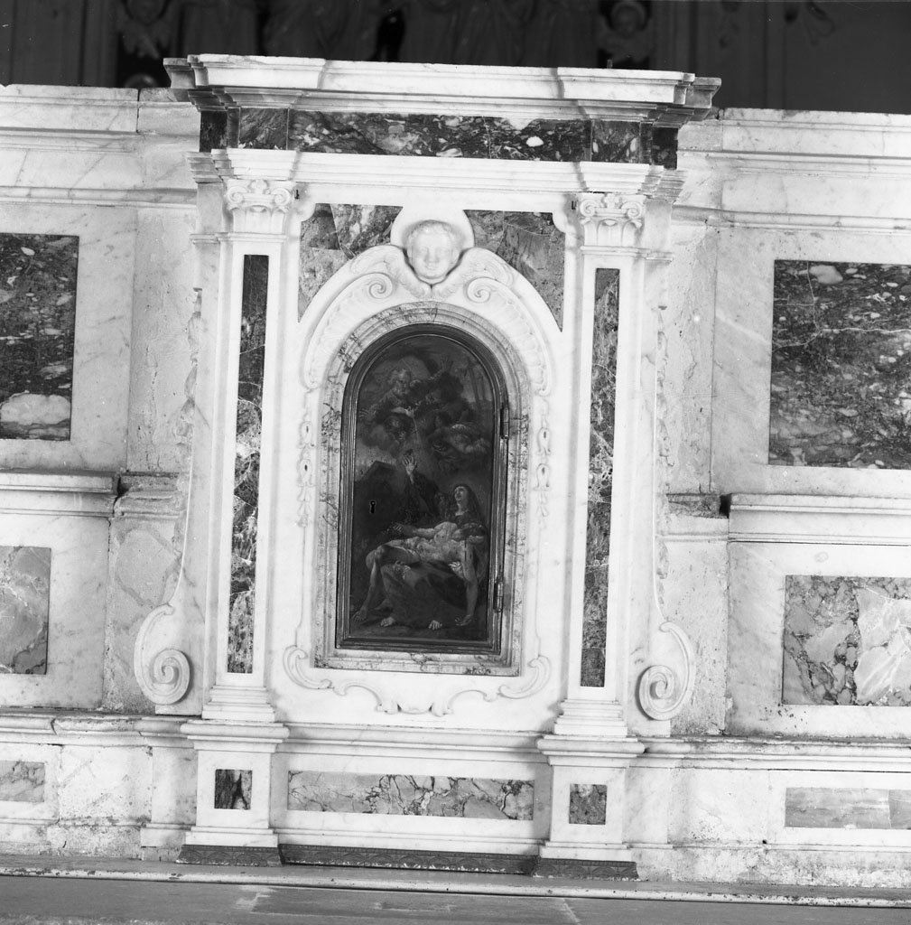 Cristo in pietà (sportello di tabernacolo) di Carlini Alberico Clemente (metà sec. XVIII)