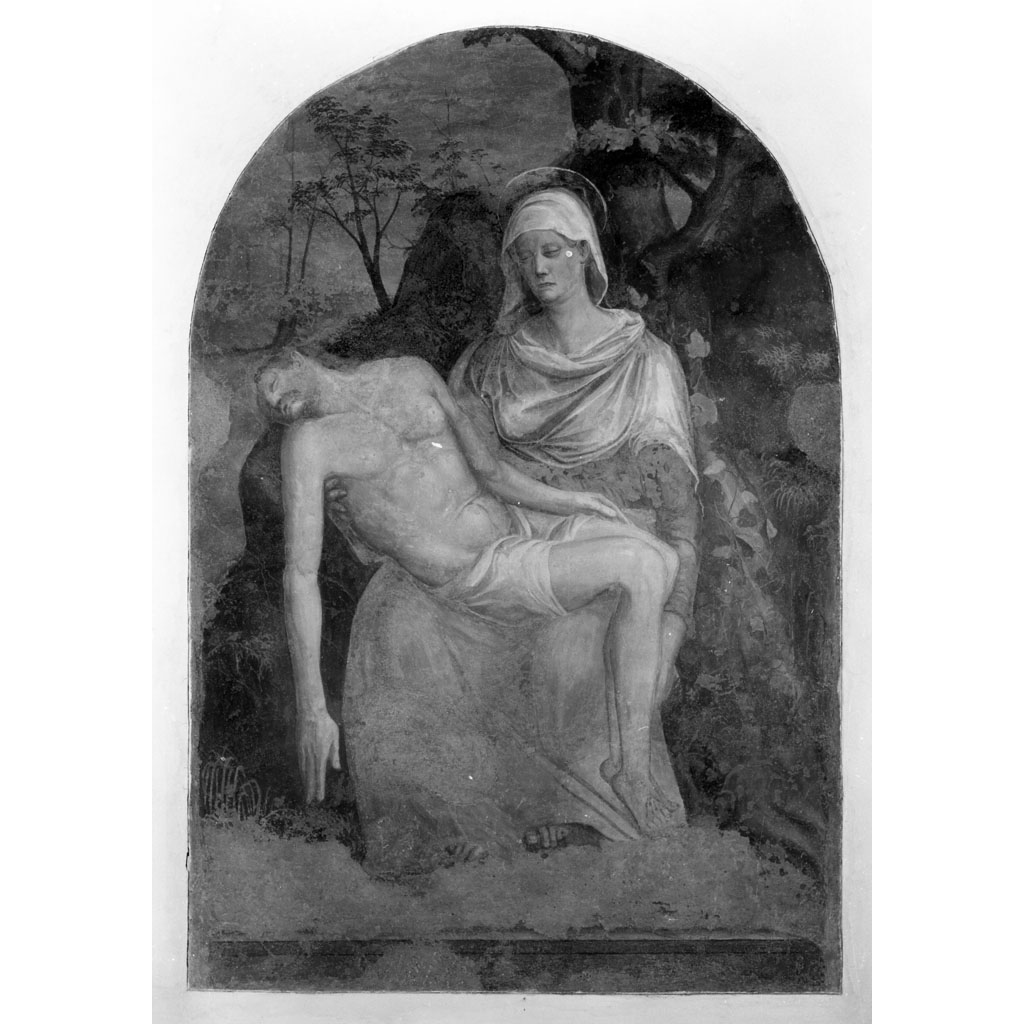 Pietà (dipinto) di Vasari Giorgio (scuola) (seconda metà sec. XVI)
