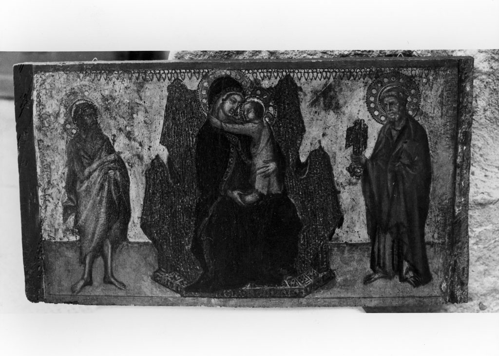 Madonna con Bambino e Santi (altarolo portatile) di Vanni Lippo (seconda metà sec. XIV)