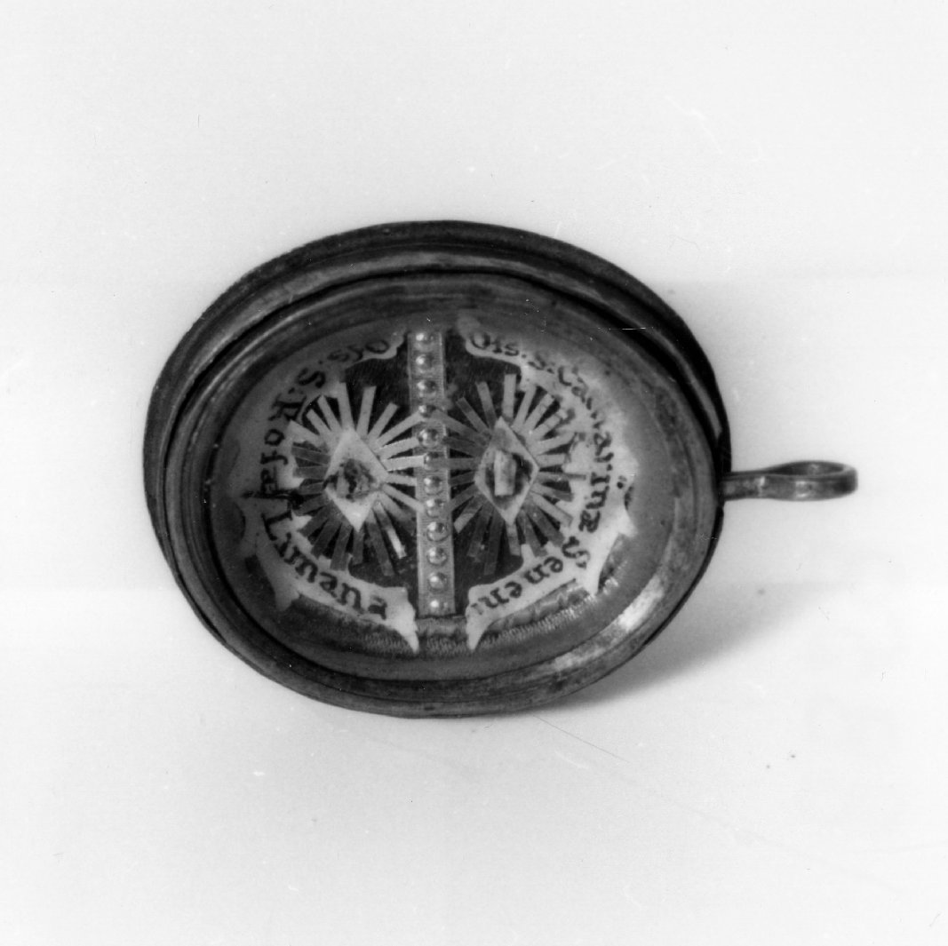 reliquiario a capsula - bottega toscana (fine sec. XIX)