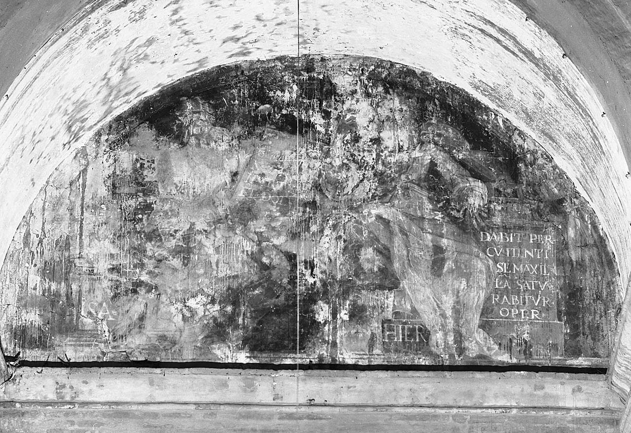 Dio Padre (dipinto) di Santini Bernardino (attribuito) (sec. XVII)