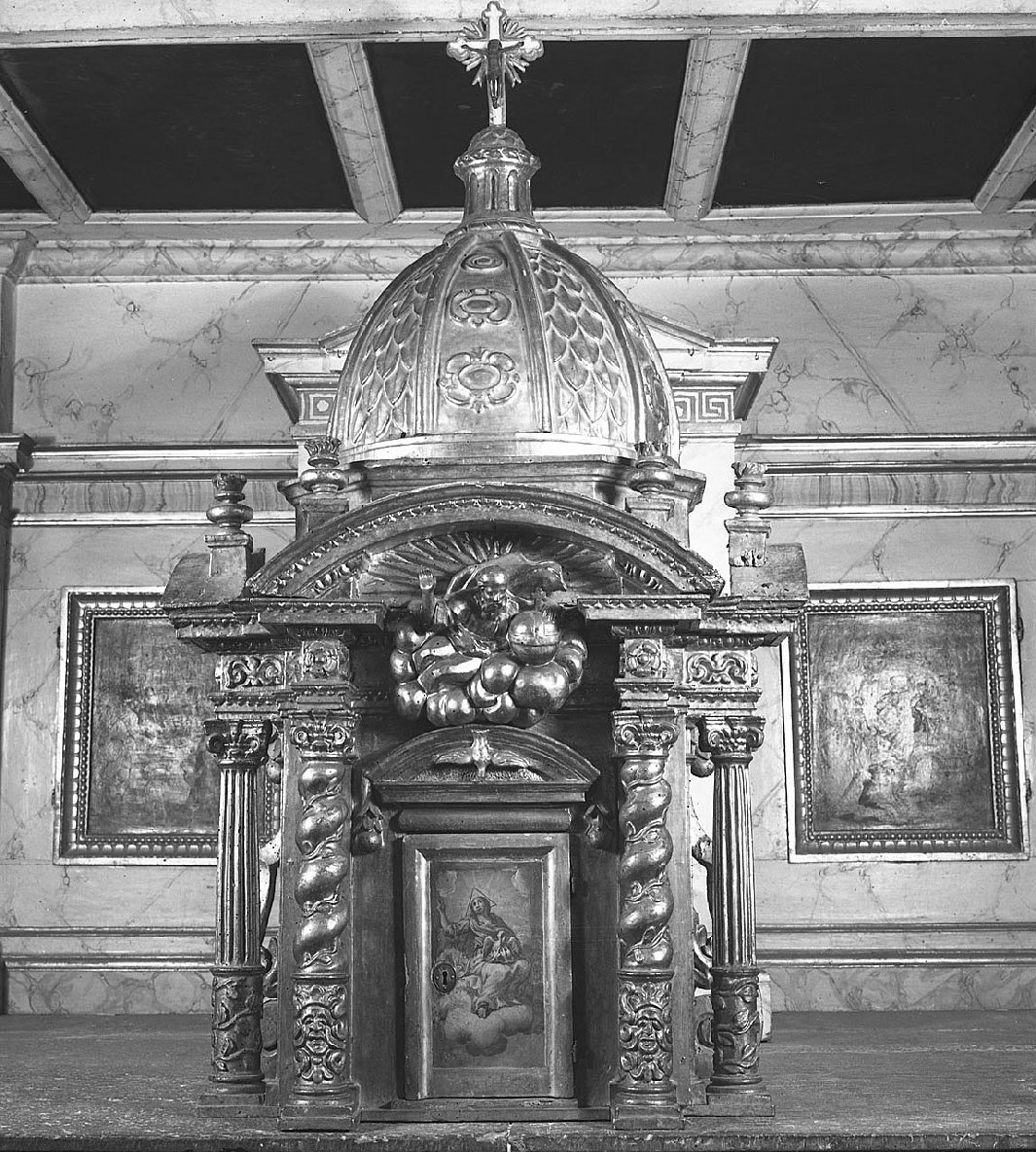 tabernacolo - a tempietto - bottega toscana (inizio sec. XVII)