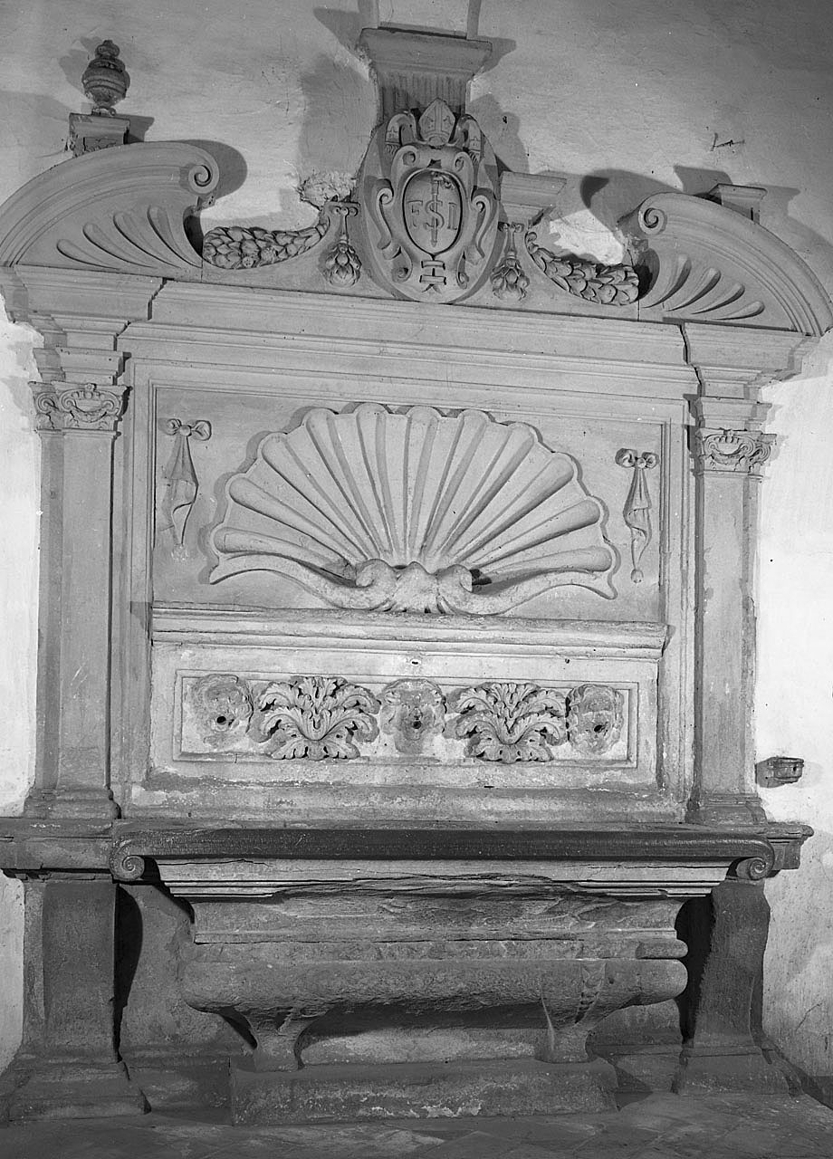 lavabo da sacrestia - bottega toscana (inizio sec. XVII)