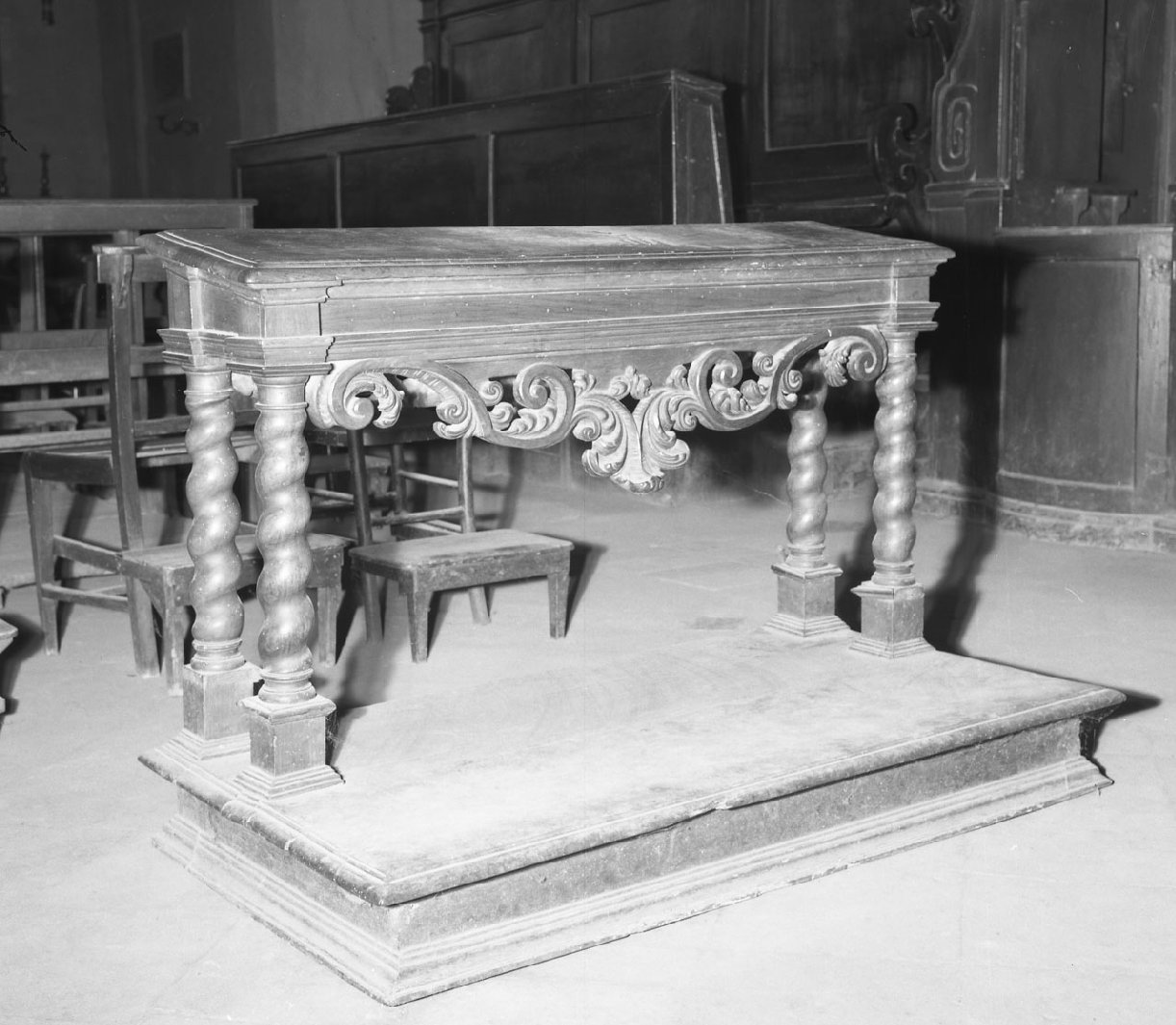 inginocchiatoio - bottega toscana (secc. XVII/ XVIII)