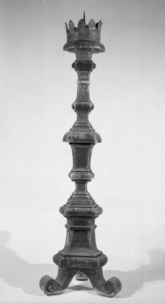 candeliere, serie - bottega toscana (secc. XVIII/ XIX)