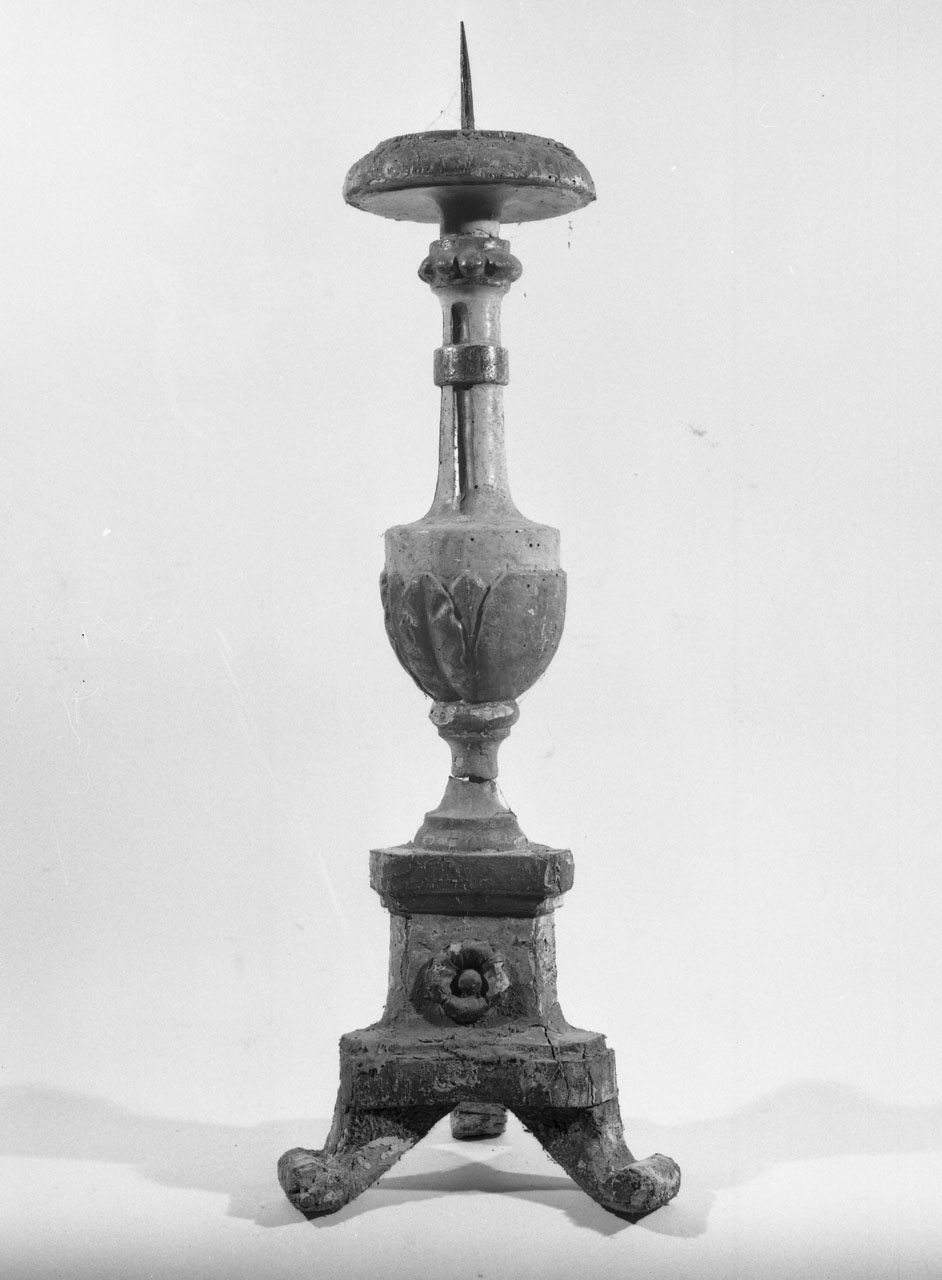 candeliere, coppia - bottega toscana (secc. XVIII/ XIX)