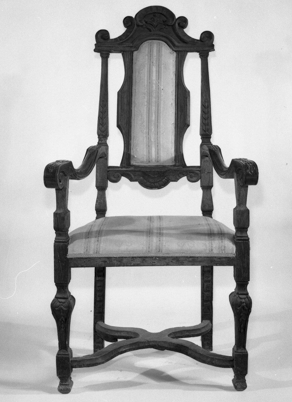 poltrona - bottega toscana (fine/inizio secc. XVII/ XVIII)