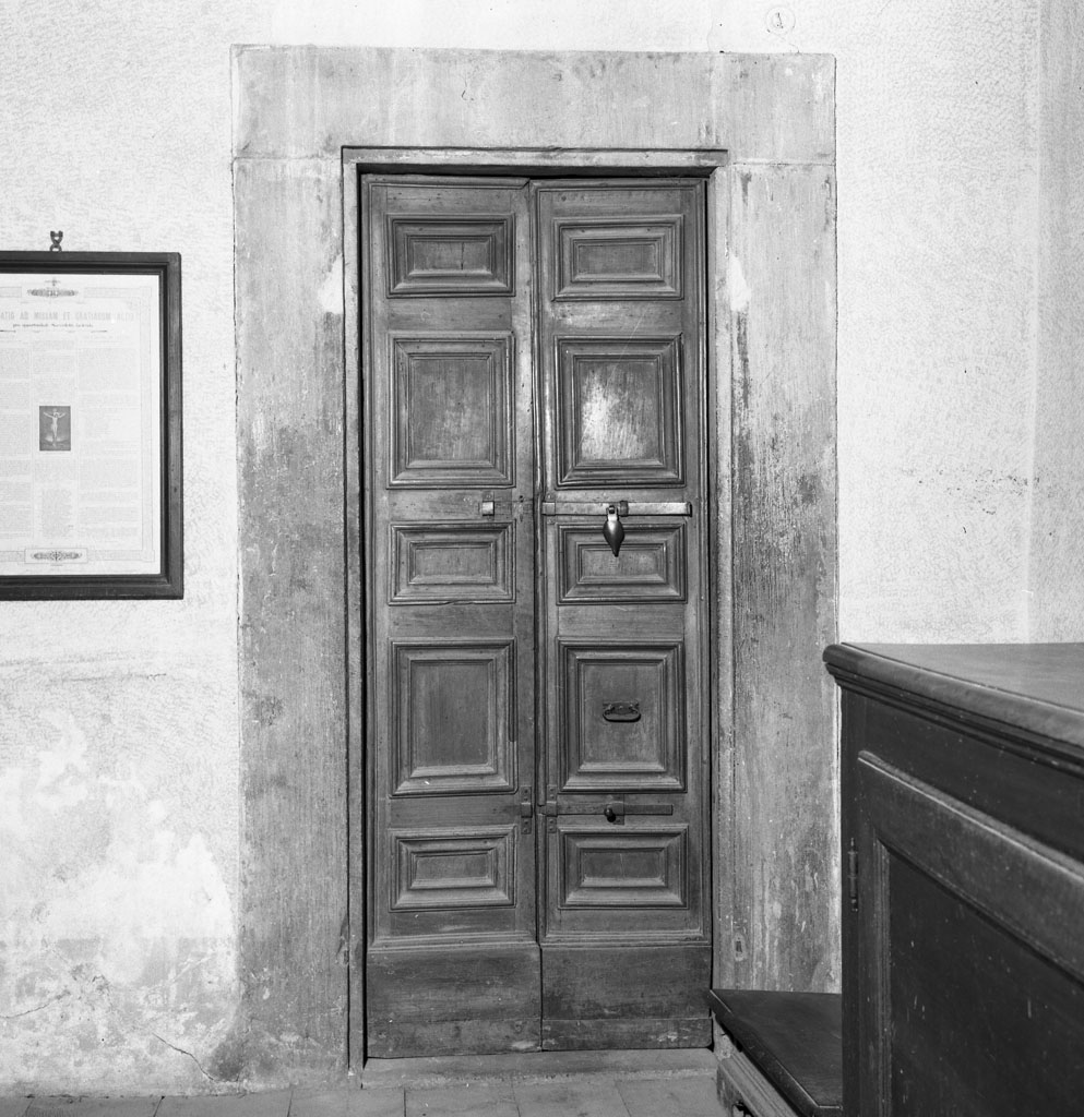 porta - a due battenti - bottega toscana (sec. XVII)