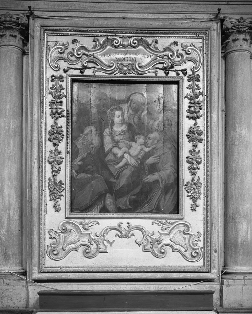 Madonna con Bambino e Santi (dipinto) di Vasari Giorgio (sec. XVI)