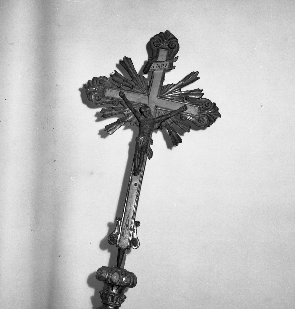 croce processionale - bottega toscana (sec. XVIII)