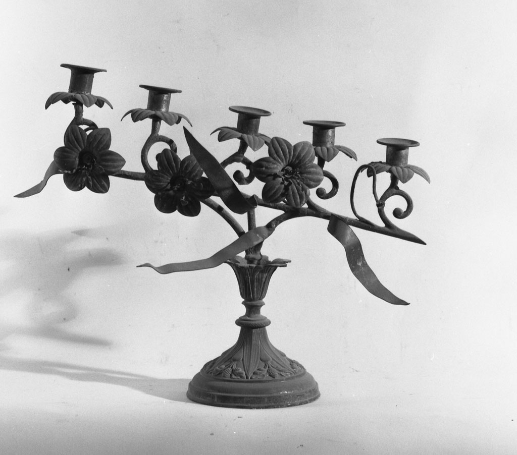 lampada - a bracci, coppia - bottega toscana (fine sec. XIX)