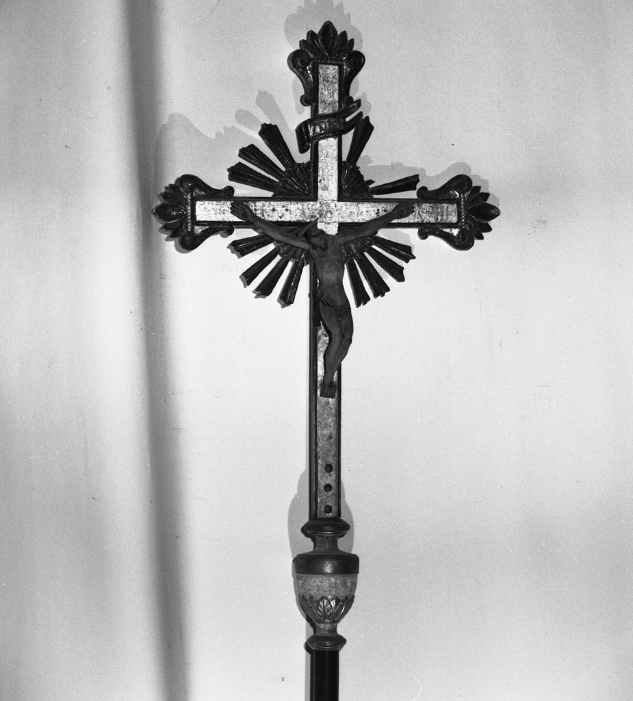 croce processionale - bottega toscana (inizio sec. XIX)