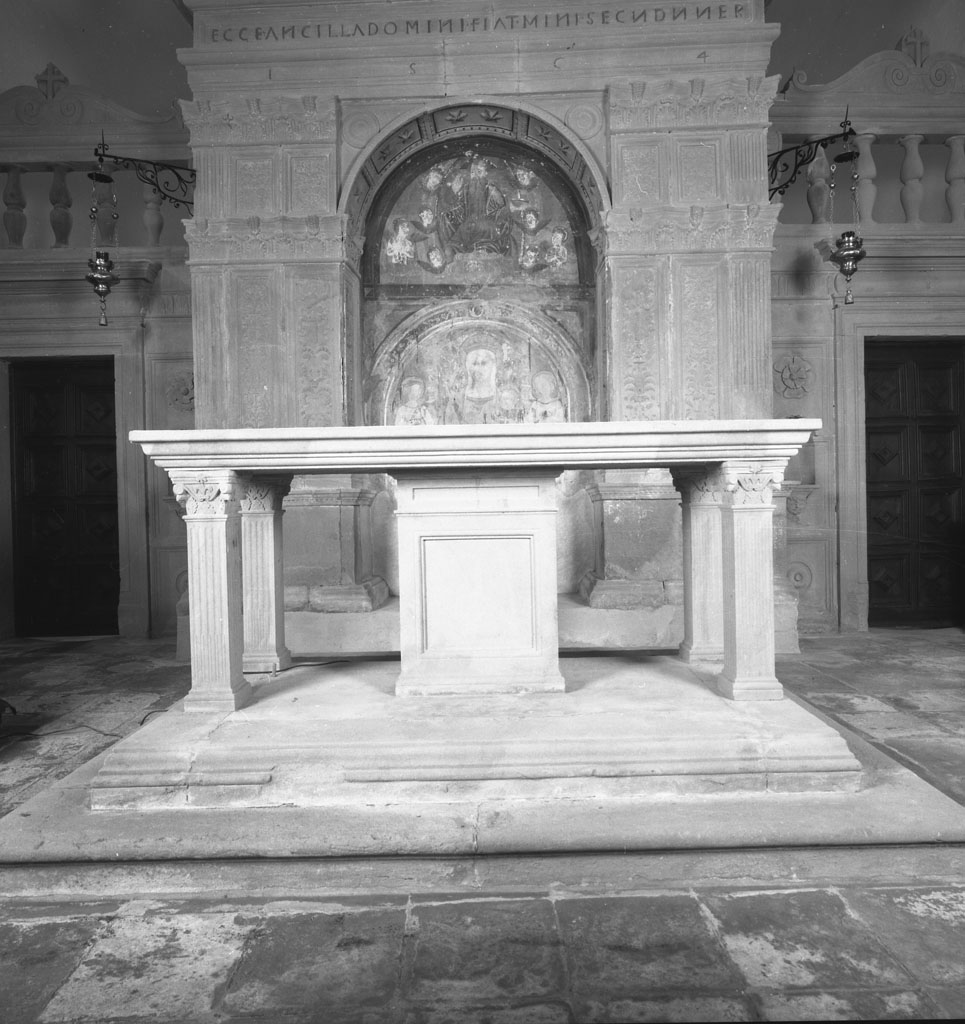 altare maggiore, opera isolata - manifattura umbra (fine sec. XVI)