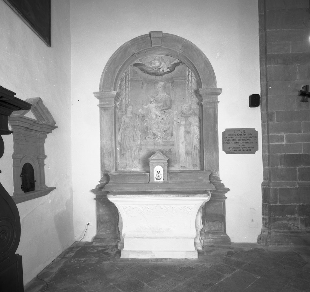 altare, elemento d'insieme - manifattura toscana (sec. XVI)