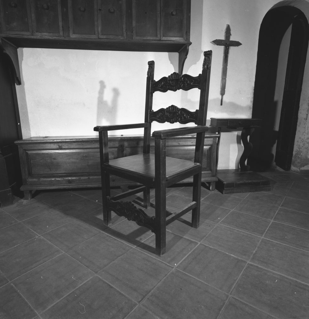 sedia - a braccioli - bottega toscana (sec. XIX)